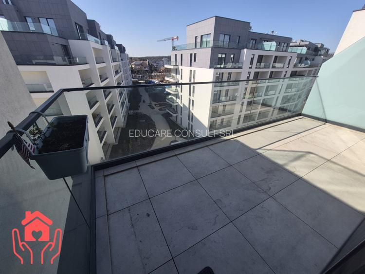 (Baneasa Shopping City-THE IVY)-3 camere mobilier ROVERE, orientare SUD, parcare - 10