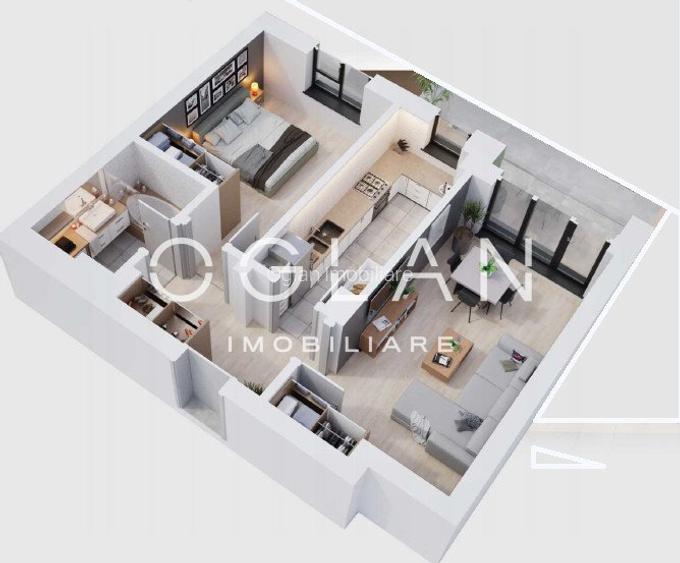 NOU, Ap.2 cam Et.1, 51,46mp+ 1 Boxa cadou! Calitate Premium! Zona N-V Sibiu - 3