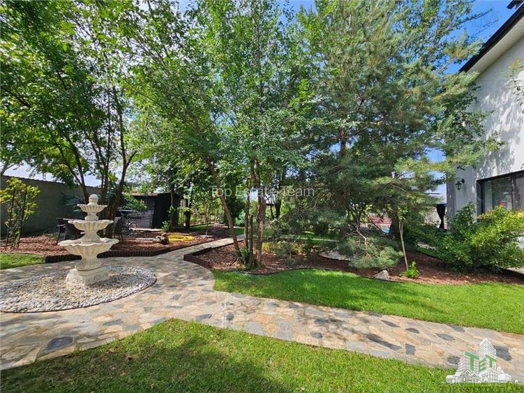 Vila superba, cu piscina, 970mp teren, D+P+E+M, gradina amenajata+pomi fructifer - 20