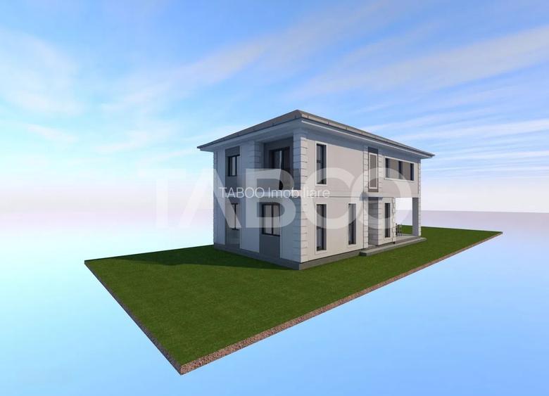 Casa individuala de vanzare 4 camere 300 mp teren Exterior Sibiu - 4