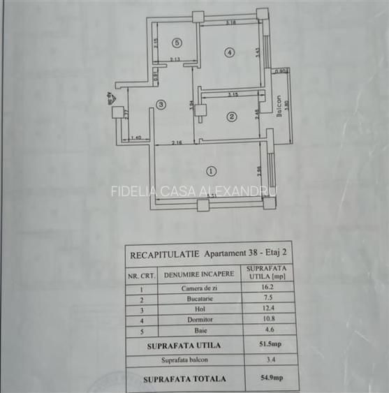 Apartament 2 camere  de vanzare  Valea Lupului - 28