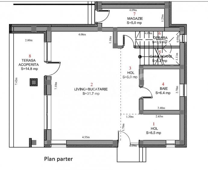 Casa de vanzare 380mp teren liber 4 camere 2 parcari Selimbar - 1