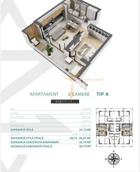 Zenith Belle Tour | 2 camere | 68mp | et 7 | bloc 2025 | 175.000 euro - 8