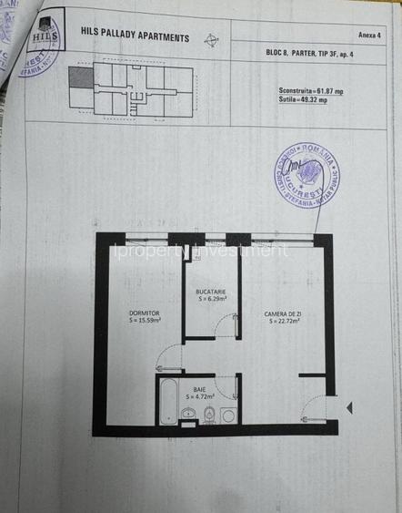 2 Camere | Hils Pallady | metrou  | centrala | parcare | FARA TVA - 8