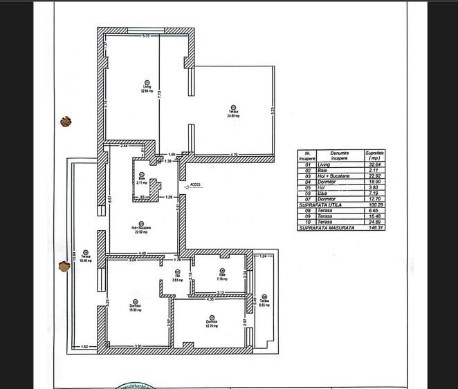 Apartament spatios 100 mp cu lift si 50 mp de terase - 3
