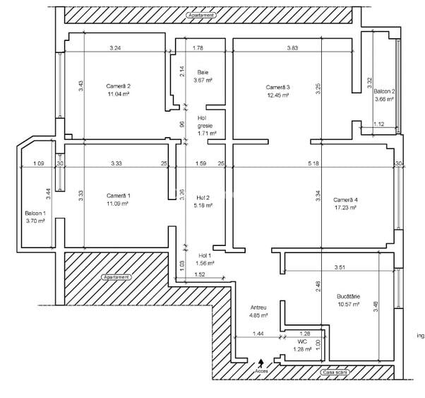 Apartament 4 camere spațios – 80,63 mp utili – Zona Gheorghe Lazăr, Timișoara - 10