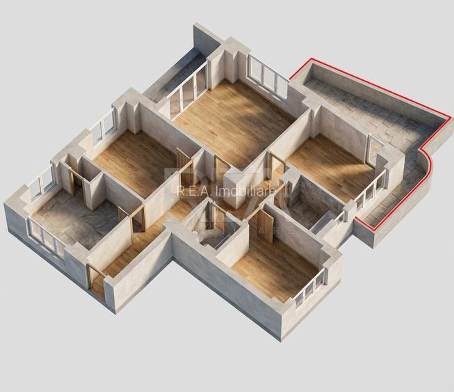 4 camere Piata Romana decomandat, et. 3, an 1980, metrou, 97 mp - 9