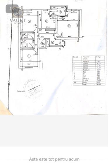 APARTAMENT 3 CAMERE-2 BAI-ETAJ 2/4-DRUMUL SARII-LICEUL ION BARBU - 1