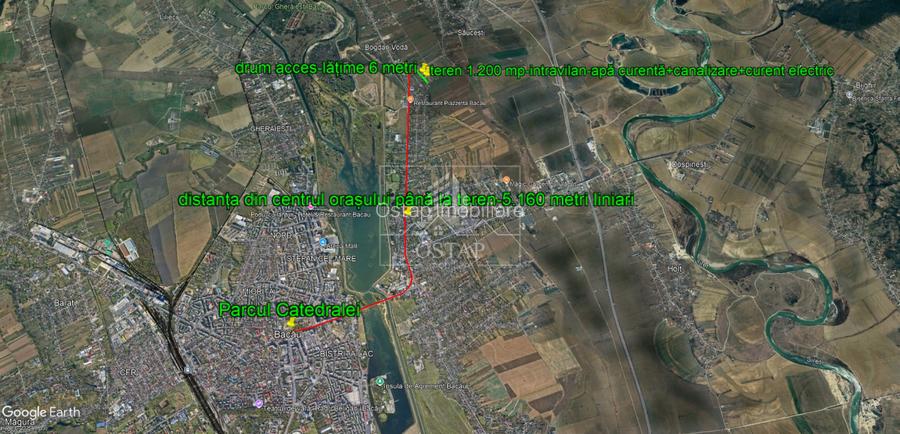 Saucesti-platou Bogdan Voda-intravilan-1.200 mp-apa-canalizare-curent electric - 5