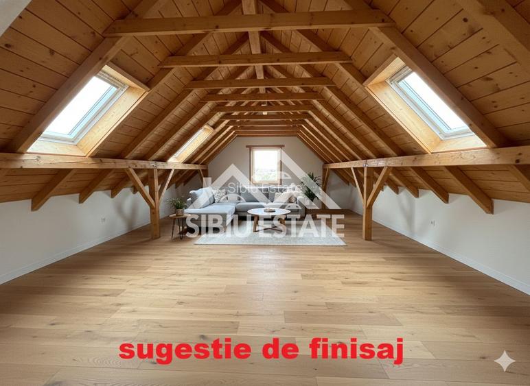 Casa 130 mp, teren 2800 mp, priveliște superbă – Marginimea Sibiului - 14