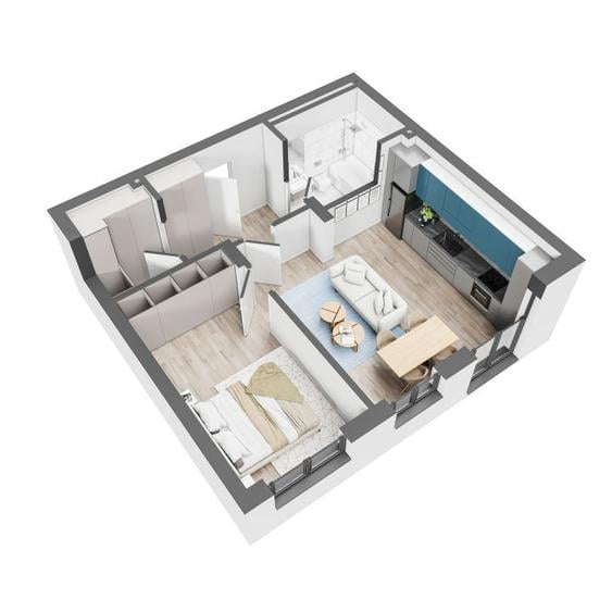 Apartament 2 camere - Discount 10.000 € + TVA - comision 0%, Pipera