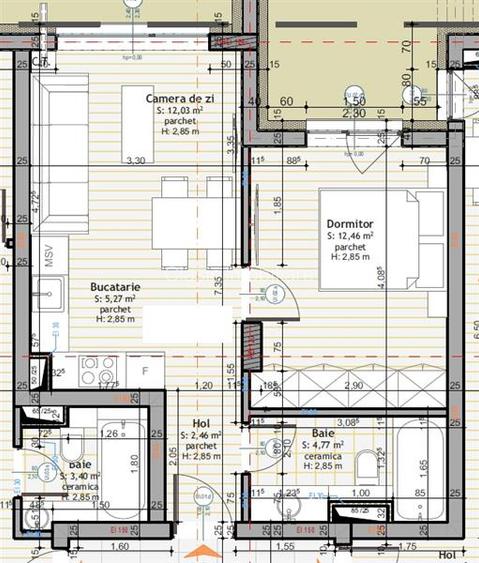 Vanzare apartament 2 camere finisat, bloc nou Floresti zona Stadionului - 3