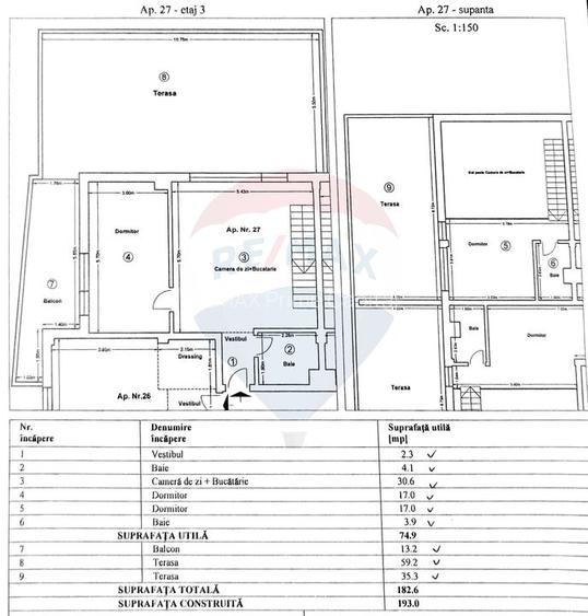 Penthouse tip Loft, 3 camere, pe două niveluri, cu terase de 108 mp - 19