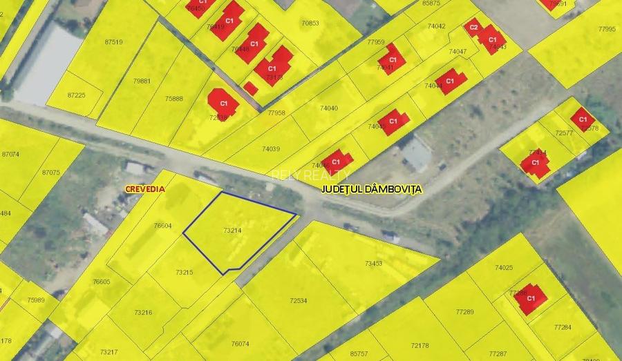 Teren intravilan Samurcași / Crevedia, 1.000 mp, D: 35 m - 4