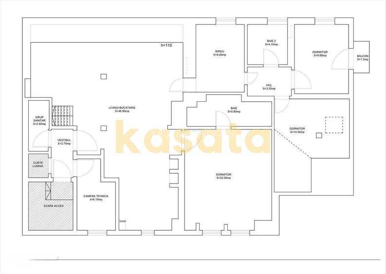 Loft spațios 5 camere în Floreasca | 168 mp - 1