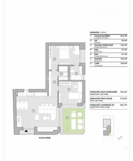 Grivita-Turda | 3 Camere | Centrala Proprie | Parcare - 6