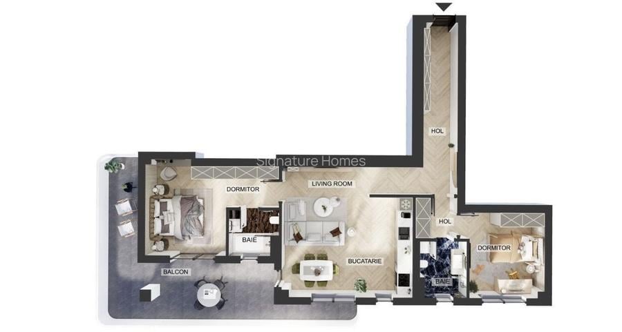 OPORTUNITATE VANZARE APARTAMENT 3 CAMERE PIPERA ZONA ROND OMV - 11