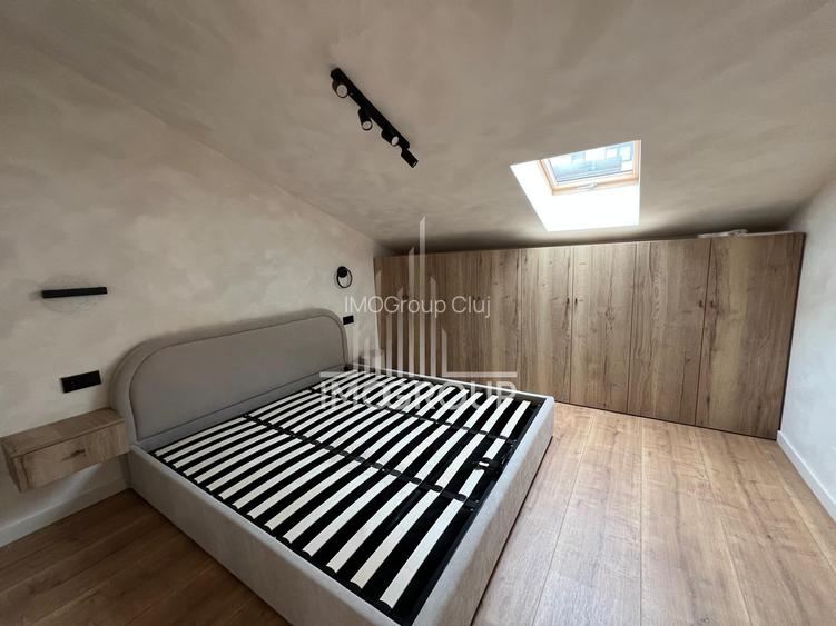 Duplex modern de închiriat | 100 mp utili | 2 dormitoare | 2 băi | Parcare - 18