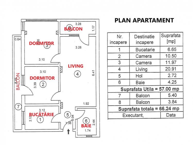 Apartament de 3 camere - Bucureștii Noi - Dămăroaia, pe strada Berveni - 11