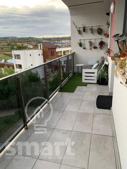 Apartament 2 camere 59mp+ terasa complex rezidential Borhanci