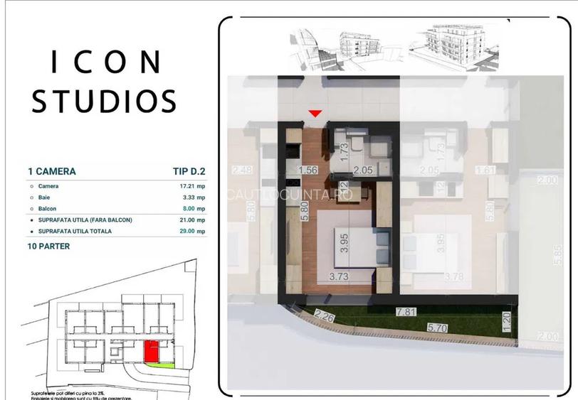 Studio/ Mosilor/ Incalzire in Pardoseala/ Bloc nou/ Metrou 5' - 6