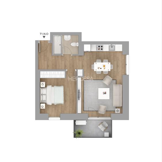 Apartament 2 camere | Hercesa - 13