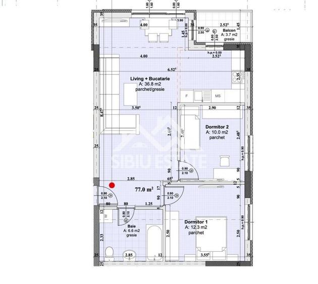 Apartament 3 camere, lift si parcare