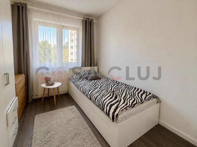 3 camere, la cheie, renovat, etaj intermediar