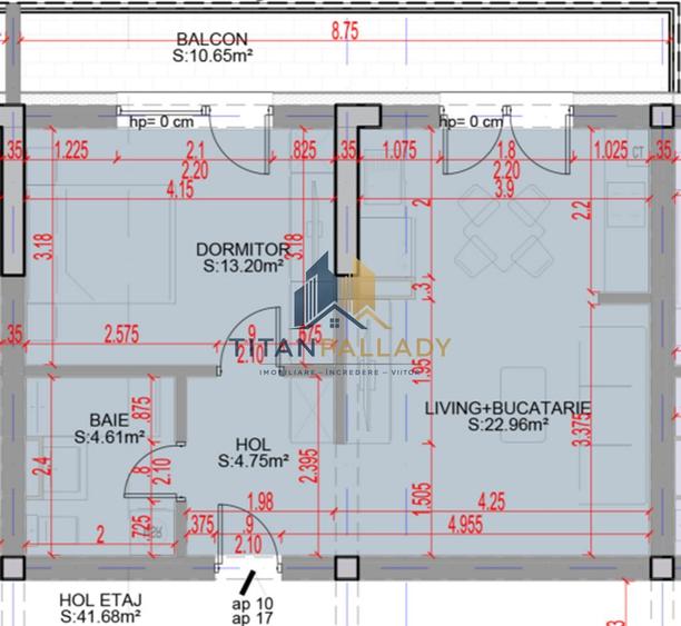 2 Camere STUDIO, 62 MP, Finalizat, Acte Gata, Mutare Rapidă, Pallady