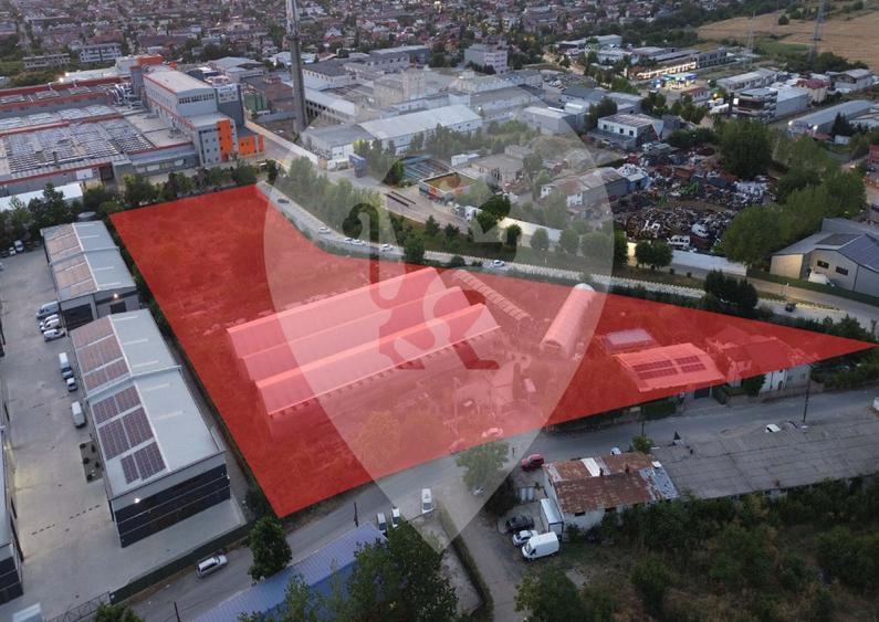 Teren generos- 9000mp- zona preponderent industrial/logistic- Popesti Leordeni