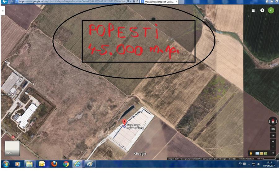Teren industrial 4,5ha DN4 Popesti Leordeni loturi de 9.000mp