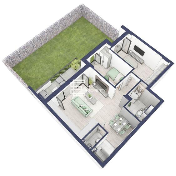 Apartament 3 Camere | 63 mp + gradina 63mp | – Sibiu