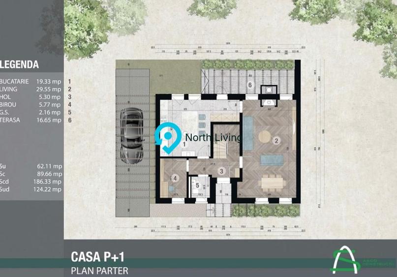 Vila 5 camere Pipera | 2 parcari | gradina