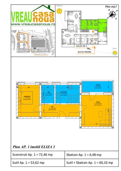VreauCasaNoua - Apartament 2 camere , Tornontalului