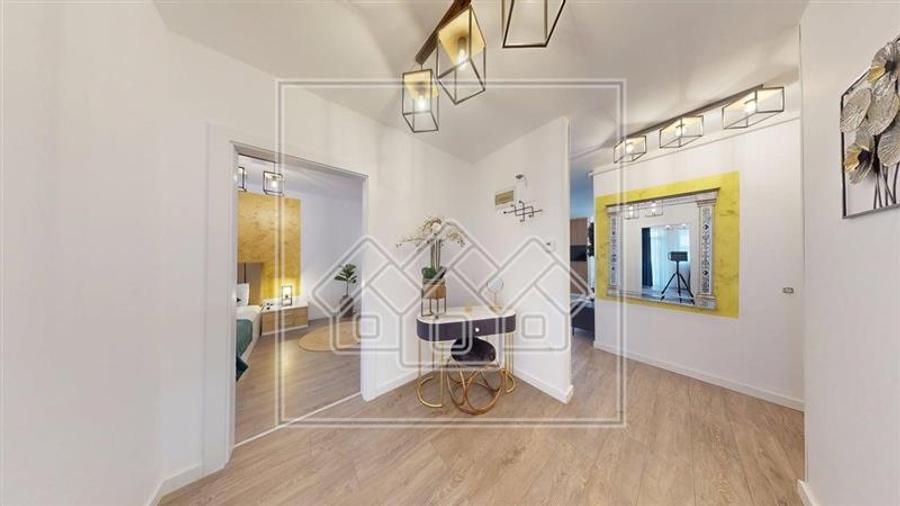 Apartament 3 camere, 2 bai, 2 terase, mobilat si utilat confort lux