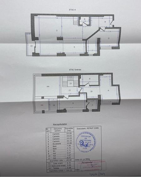 Caramfil Office /Birou pe 2 nivele cu View / 165 mp/ Parcare Opțional 2 locuri