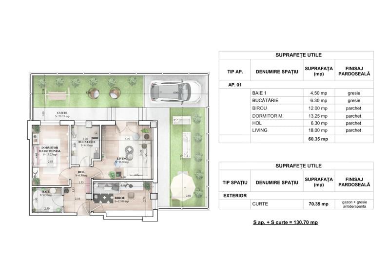 Apartament 3 Camere Loc de PARCARE INCLUS ! Rezidential NOU la un SUPER PRET !