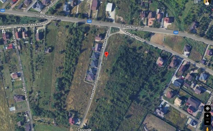 Teren intravilan - Aleea Fagetului - 680 mp + 87 mp drum de acces - 5700 Euro/Ar