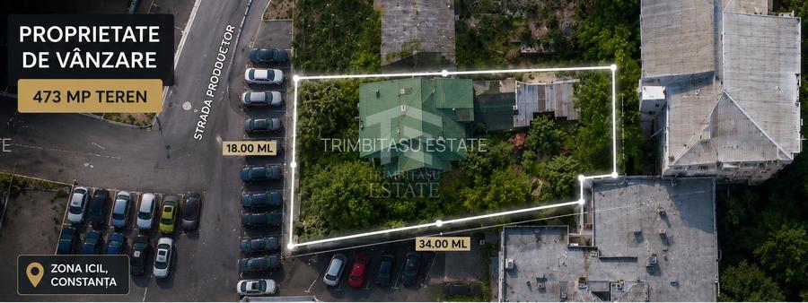 Teren 473 mp | Dezvoltare P+2 | Zona ICIL | Comision 0% - 15