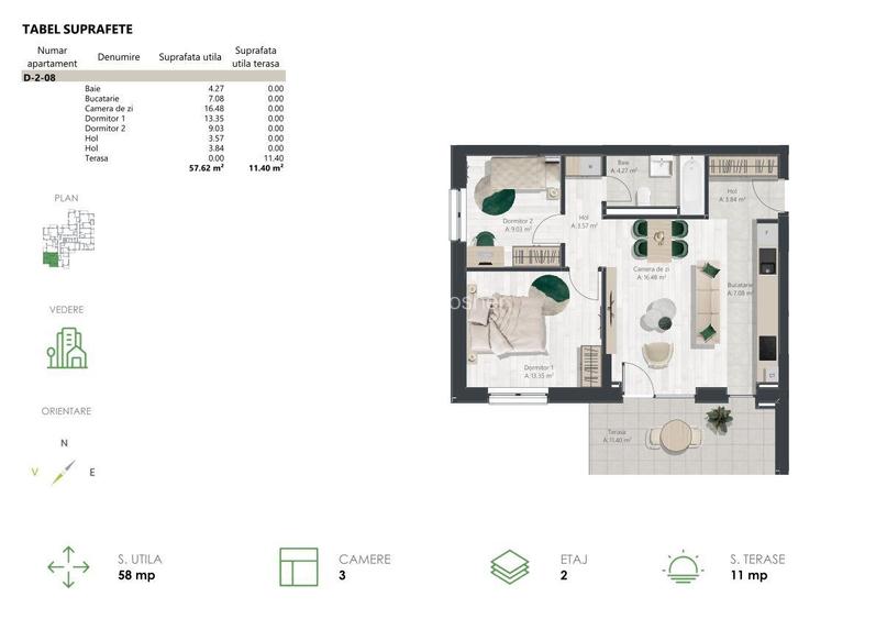 De vanzare apartament - zona de Nord - Comision 0% - 1
