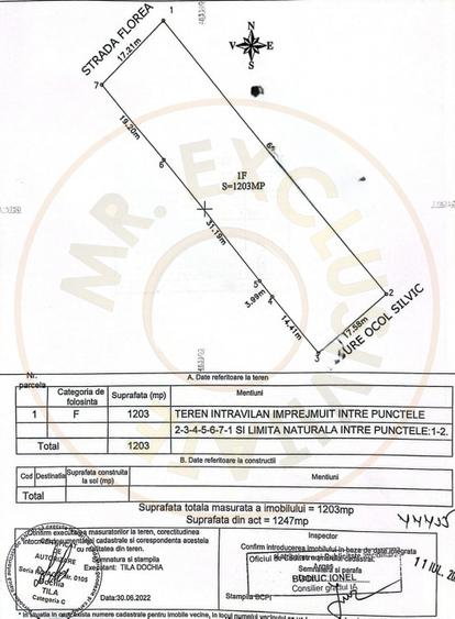 Teren intravilan 1203 mp Bascov-Florea zona Superba
