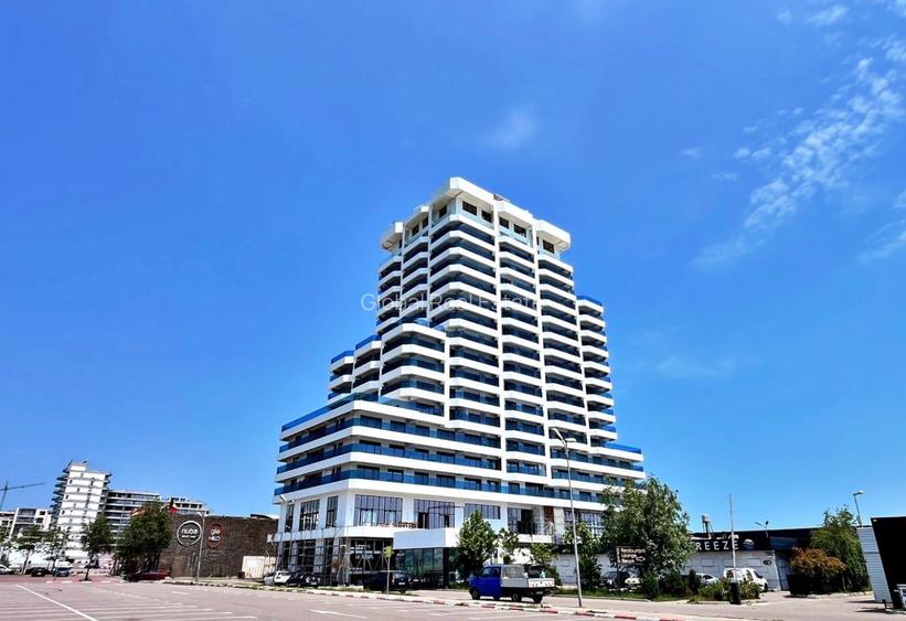 2 Camere 78.5mp Marina Tower Mamaia Vedere Frontală La Mare Și Lateral Lac - 19
