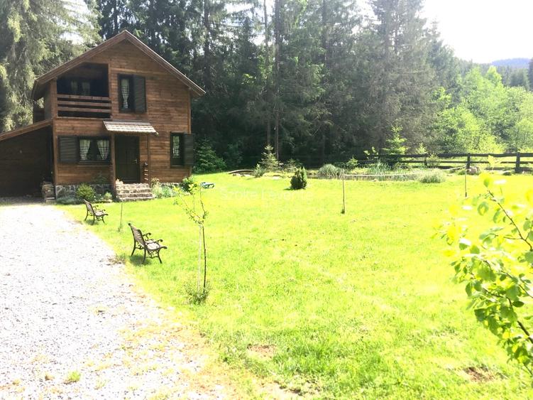 Casa din lemn pe marginea paraului Borzont