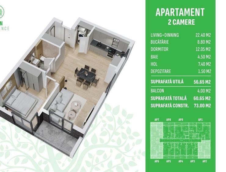 Apartament 2 Camere Otopeni – Libertății| Piscină Privată