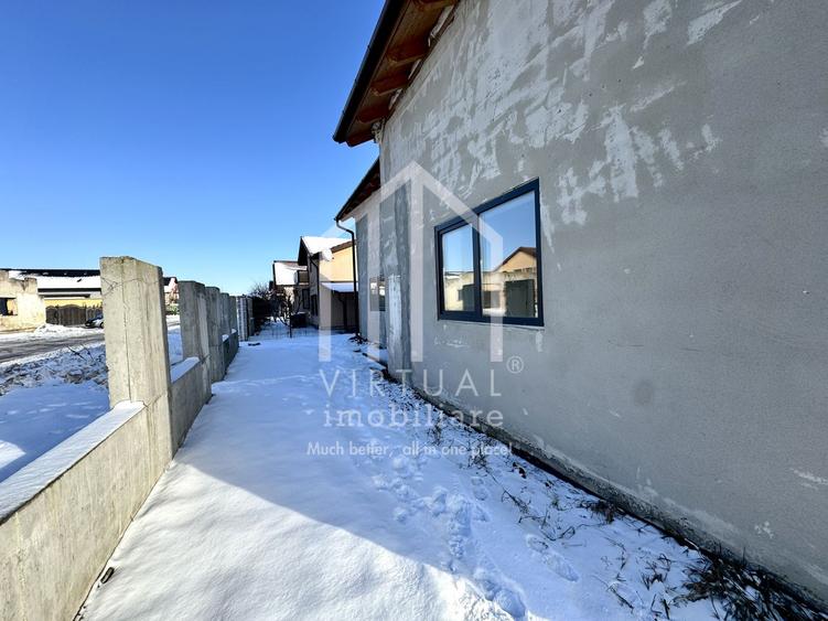 Casa cu 4 camere, 126mp utili, 200mp teren, toate utilitatile