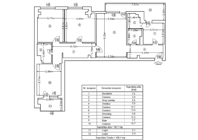 Apartament 4 camere , central, bulevardul Independentei 6