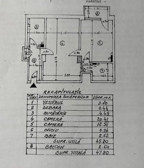 Apartament 2 camere de vânzare, Ultracentral, centrala proprie, fara risc.