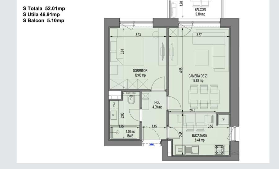 Apartament 2 camere I Nusco City Faza 2 I