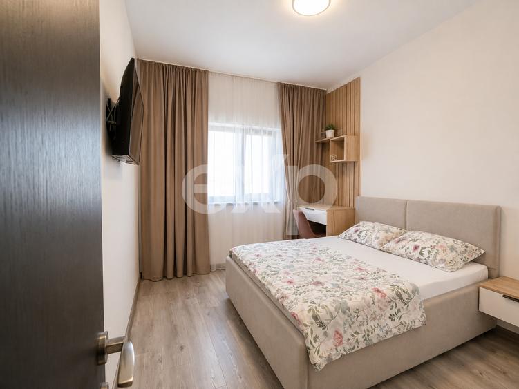 Apartament 3 camere, 81 mp, 2 bai, boxa 12 mp si parcare – Complet mobilat
