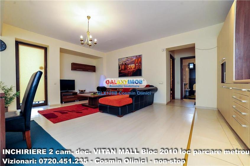 Inchiriere 2 camere Mall Vitan bloc 2010 loc parcare centrala metrou - 12